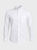 Men's White Slim Fit Solid Casual Shirt