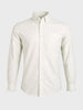 Men's Cream Slim Fit Solid Casual Shirt