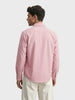 Men's Pink Slim Fit Solid Casual Shirt