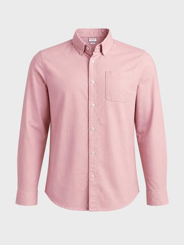 Men's Pink Slim Fit Solid Casual Shirt