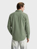 Men's Green Oversized Fit Solid Casual Shirt
