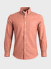 Men's Orange Slim Fit Solid Casual Shirt