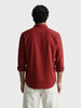 Men's Rust Slim Fit Solid Casual Shirt
