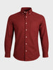 Men's Rust Slim Fit Solid Casual Shirt