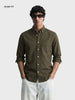 Men's Green Slim Fit Solid Casual Shirt