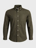 Men's Green Slim Fit Solid Casual Shirt