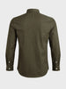 Men's Green Slim Fit Solid Casual Shirt
