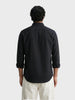 Men's Black Slim Fit Solid Casual Shirt