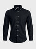 Men's Black Slim Fit Solid Casual Shirt