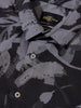 Men's Black Slim Fit Printed Casual Shirt