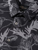 Men's Black Slim Fit Printed Casual Shirt