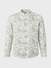 Men's Green Slim Fit Printed Casual Shirt