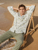 Men's Green Slim Fit Printed Casual Shirt