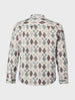 Men's Brown Slim Fit Printed Casual Shirt