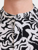Men's Black Relaxed Fit Printed Casual Shirt