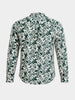 Men's Green Relaxed Fit Printed Casual Shirt