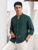 Men's Green Relaxed Fit Printed Casual Shirt