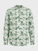 Men's Green Regular Fit Printed Casual Shirts