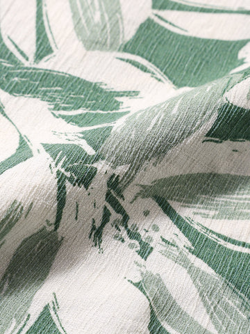 Men's Green Regular Fit Printed Casual Shirts