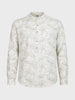 Men's Green Regular Fit Printed Casual Shirts