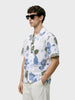 Men's White Relaxed Fit Printed Casual Shirts