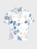 Men's White Relaxed Fit Printed Casual Shirts