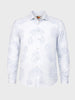 Men's Blue Slim Fit Printed Casual Shirt