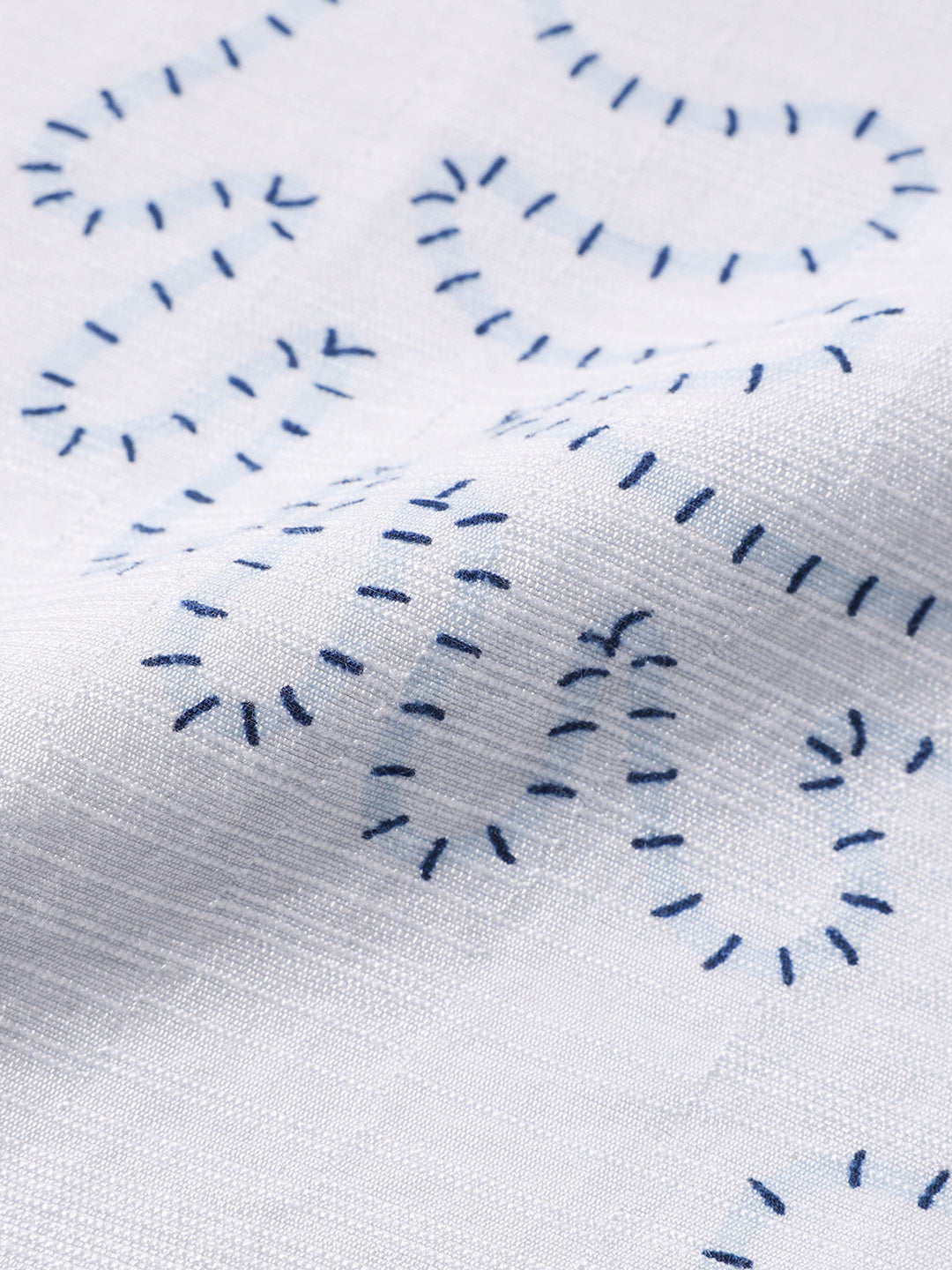 Men's Blue Slim Fit Printed Casual Shirt