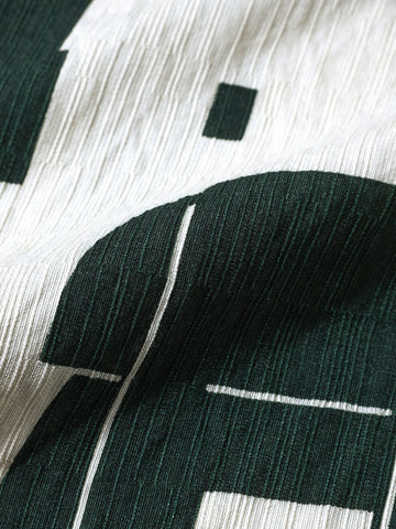 Men's White Slim Fit Printed Casual Shirt