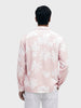 Men's Pink Relaxed Fit Printed Casual Shirts