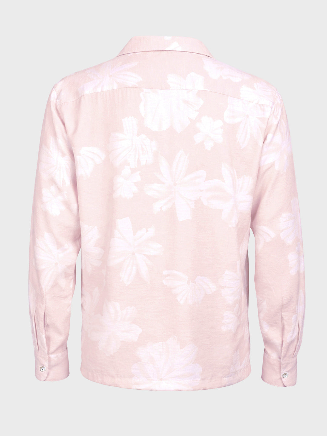 Men's Pink Relaxed Fit Printed Casual Shirts