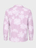 Men's Pink Relaxed Fit Printed Casual Shirts