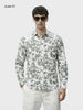Men's Green Slim Fit Printed Casual Shirts