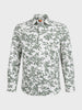 Men's Green Slim Fit Printed Casual Shirts