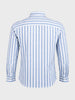 Men's Blue Slim Fit Striped Casual Shirt