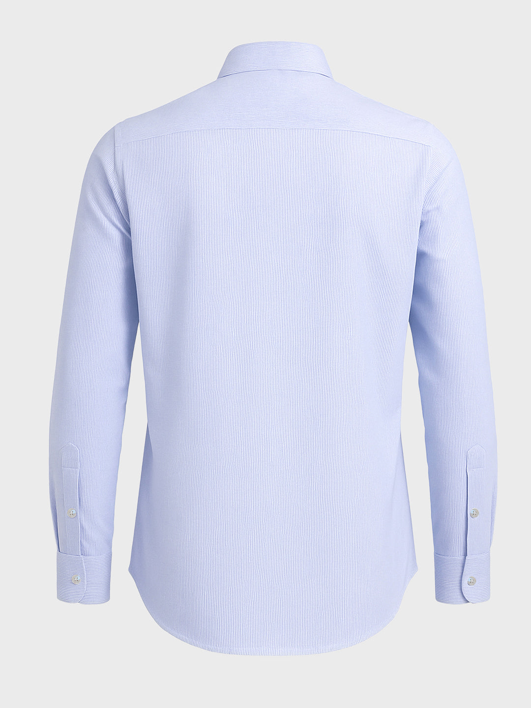 Men's Blue Slim Fit Striped Formal Shirt