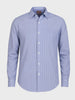 Men's Blue Slim Fit Striped Formal Shirt