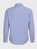 Men's Blue Slim Fit Striped Formal Shirt