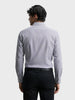 Men's Grey Slim Fit Striped Formal Shirt