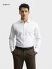 Men's White Slim Fit Solid Casual Shirt