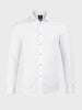 Men's White Slim Fit Solid Casual Shirt
