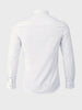 Men's White Slim Fit Solid Casual Shirt
