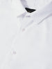 Men's White Slim Fit Solid Casual Shirt