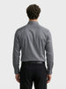 Men's Grey Slim Fit Solid Casual Shirt