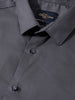 Men's Grey Slim Fit Solid Casual Shirt