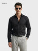 Men's Black Slim Fit Solid Casual Shirt