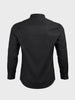 Men's Black Slim Fit Solid Casual Shirt