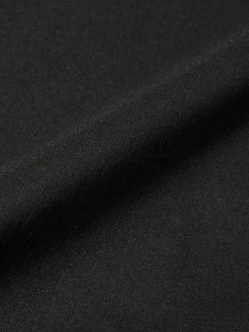 Men's Black Slim Fit Solid Casual Shirt