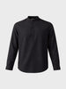 Men's Black Regular Fit Solid Casual Shirt