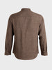 Men's Brown Regular Fit Solid Casual Shirt